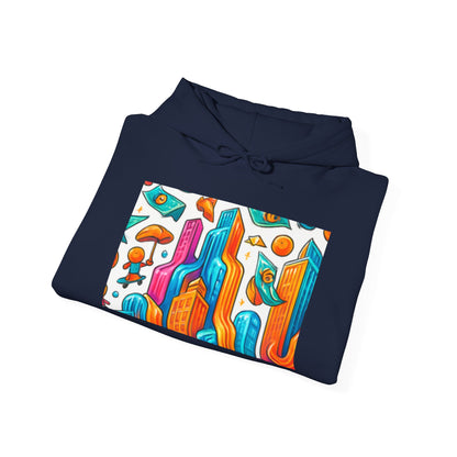 Designed Hooded Sweatshirt, Graphic Hoodie, Cozy Pullover, Men&