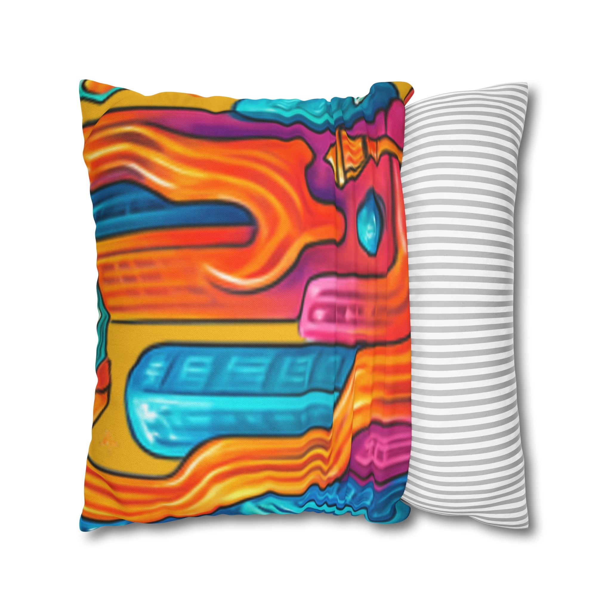 Modern Geometric Cozy Home Decor Pillowcase | Square Cushion Cover