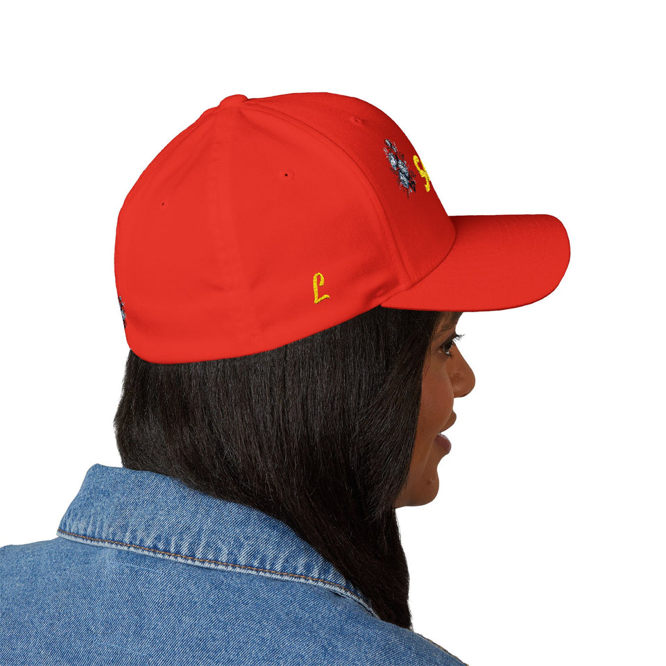 Embroidered Floral Baseball Cap — Serenity Calm Hat