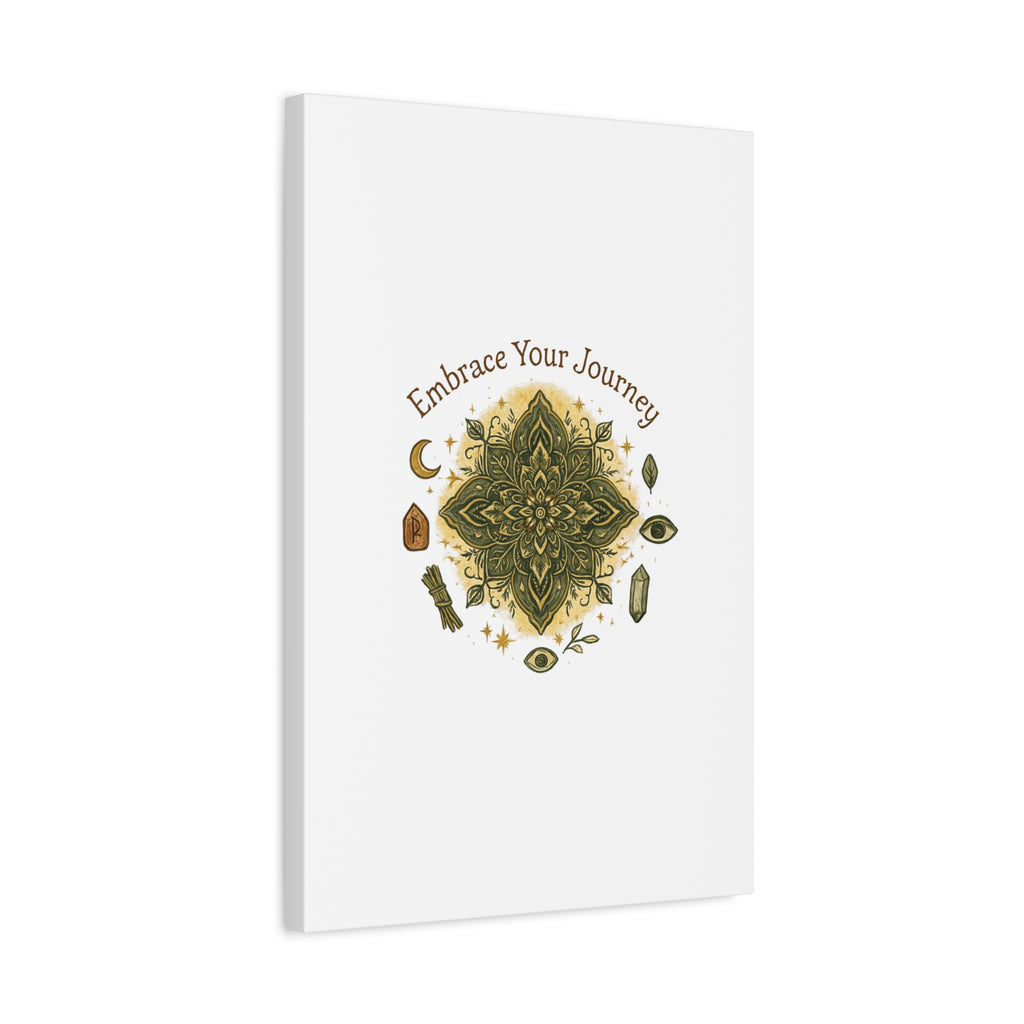 Embrace Your Journey Mandala Canvas | Matte Stretched Wall Art