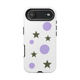 Trendy Phone Case, Stylish Phone Cover, Protective Phone Shell, Unique Phone Accessory, Gift for Her, Star and Swirl Design