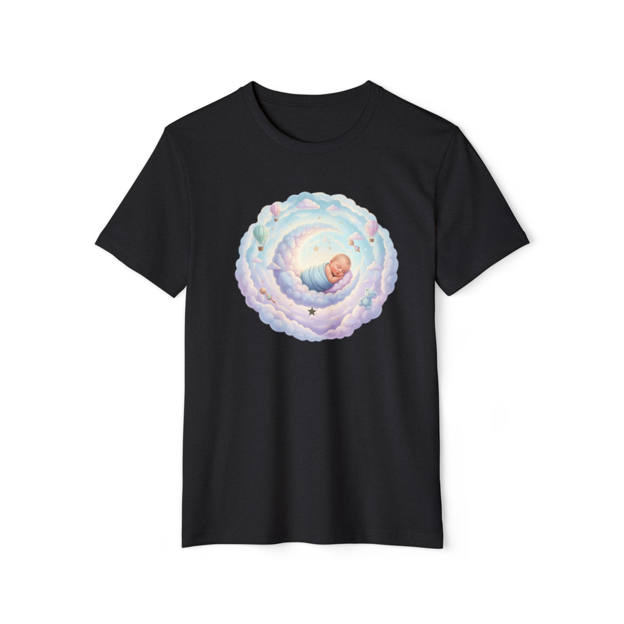 Personal Newborn Announcement T-Shirt | Nursery Moon Infant Illustration