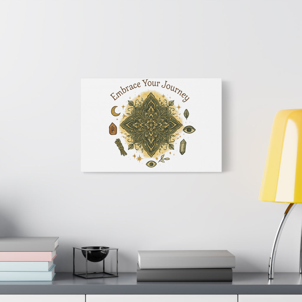 Embrace Your Journey Mandala Canvas | Matte Stretched Wall Art