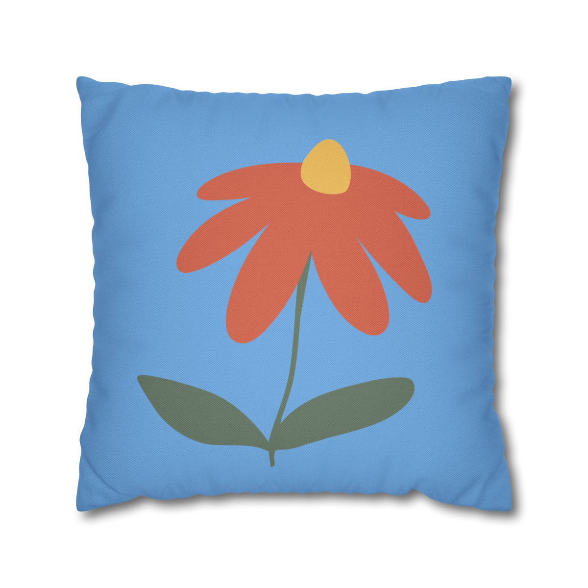 Vibrant Floral Square Pillowcase, Cozy Home Decor, Gift, Bedroom Accent, Spring Interior, Flower Cushion Cover