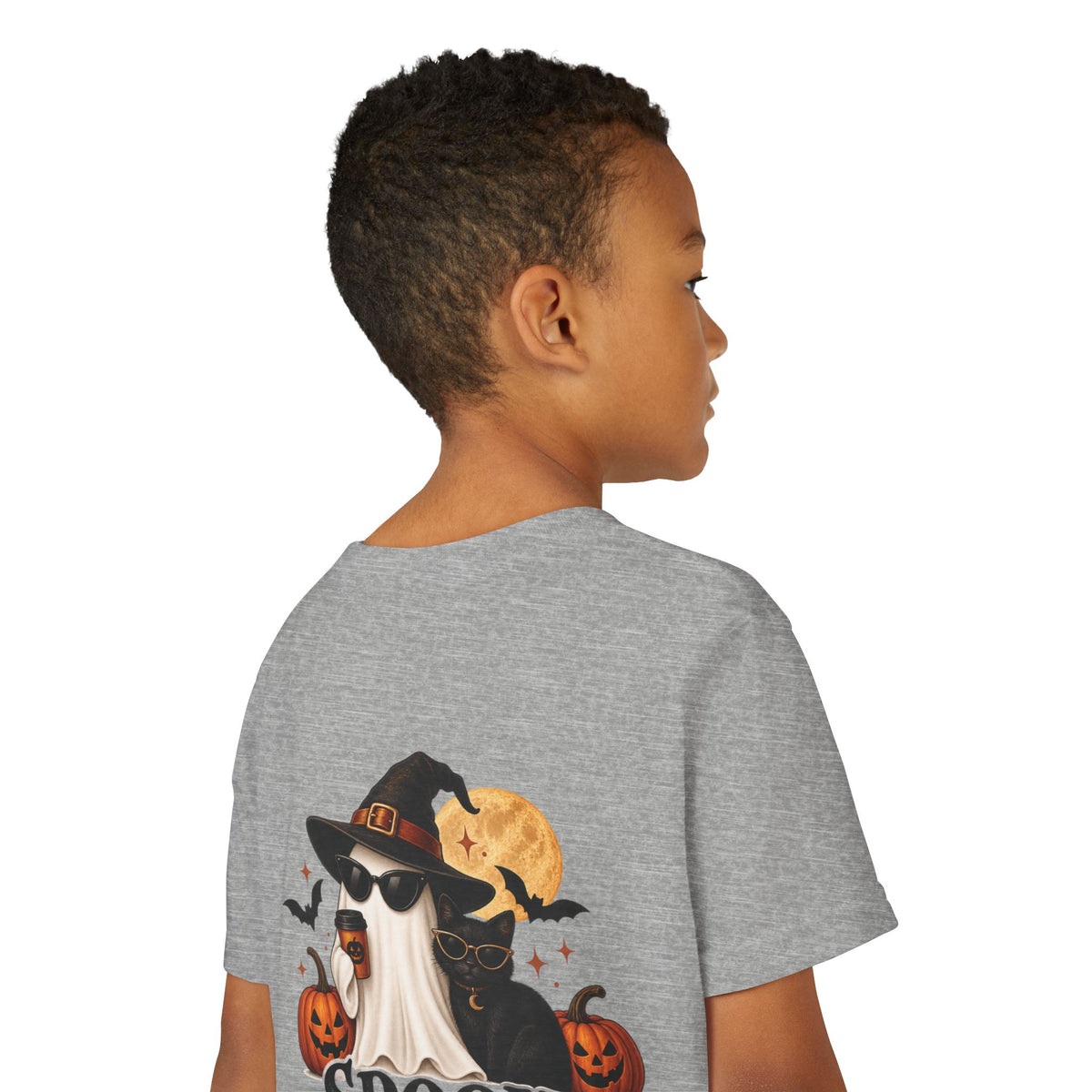 Youth Halloween Tee — “Daddy’s Little Boo” / “Spooky &amp; Unbothered” Kids Costume Shirt
