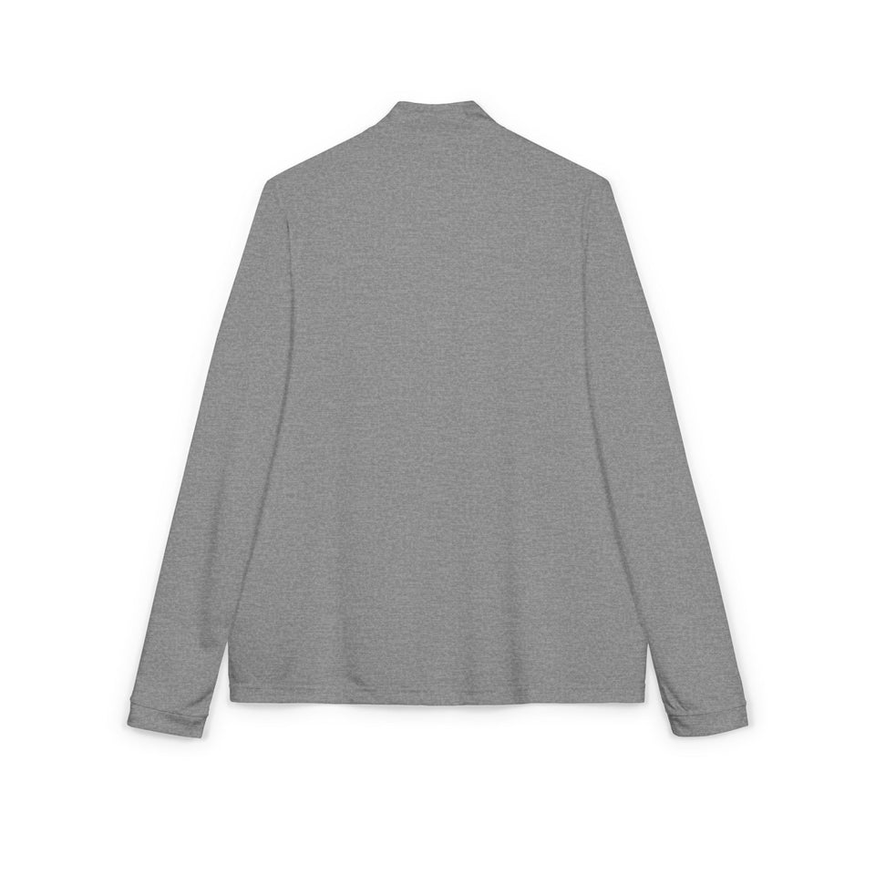 Green Floral Dragon Embroidery Quarter-Zip Pullover