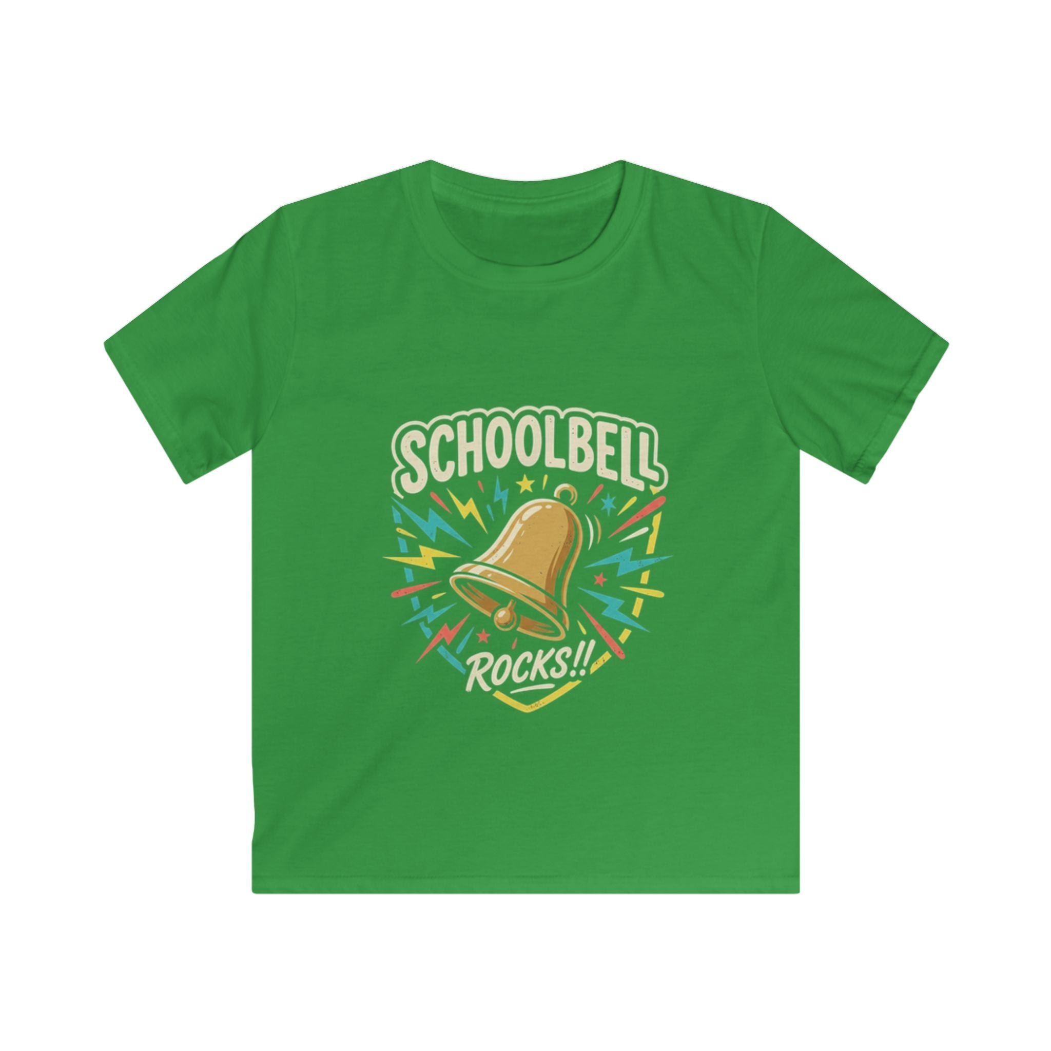 Kids Tee — "Schoolbell Rocks" Back-to-School Graphic T‑Shirt