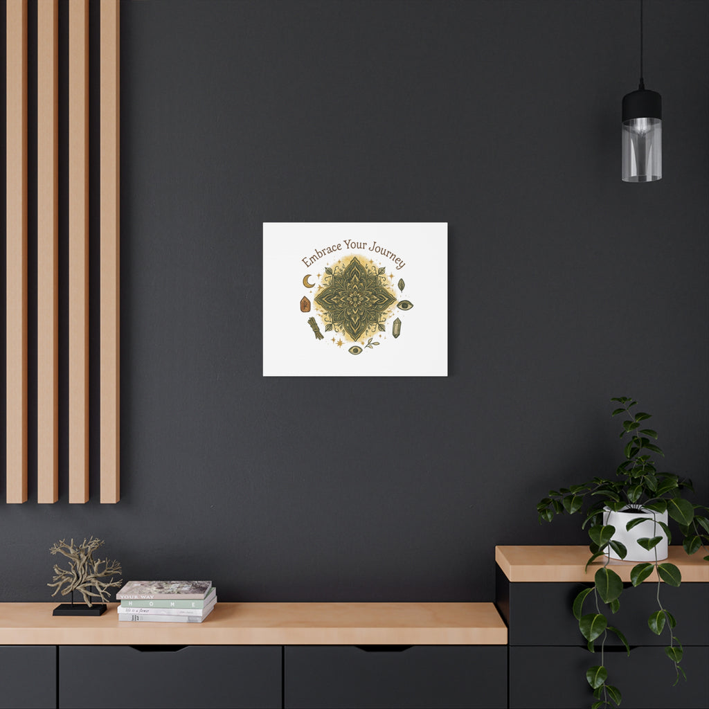 Embrace Your Journey Mandala Canvas | Matte Stretched Wall Art