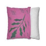Vibrant Floral Square Pillowcase, Cozy Home Decor, Gift, Bedroom Accent, Spring Interior, Flower Cushion Cover