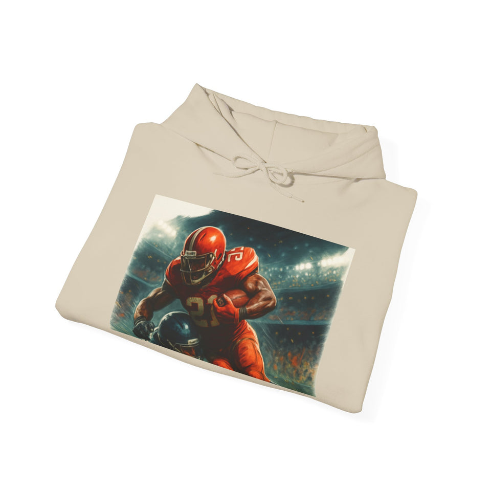 Football Warrior Hoodie, Sports Sweatshirt, Game Day, Unisex Apparel, We Up Next, Athletic Gift