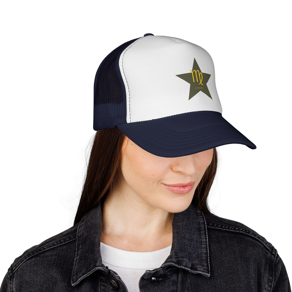 Virgo Star Trucker Hat – Zodiac Astrology Cap