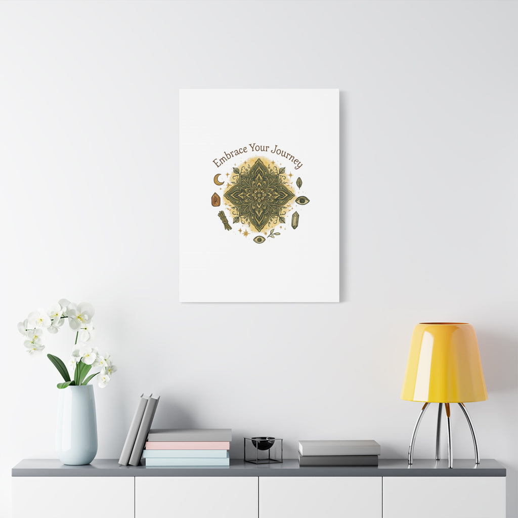 Embrace Your Journey Mandala Canvas | Matte Stretched Wall Art