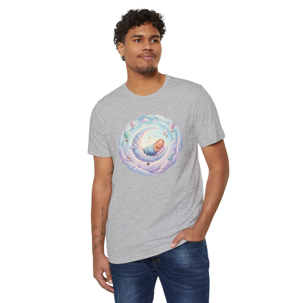 Personal Newborn Announcement T-Shirt | Nursery Moon Infant Illustration