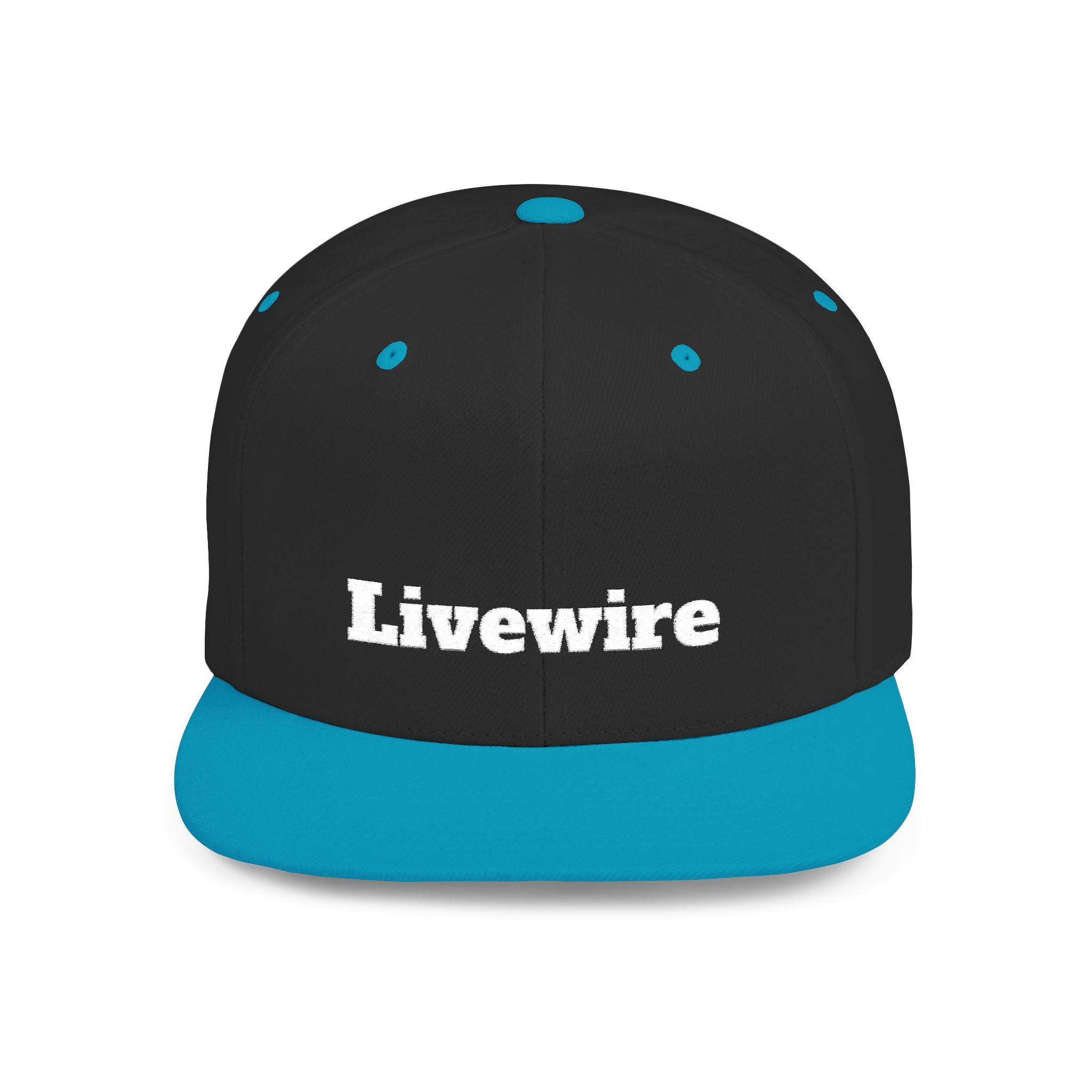 Livewire Flat Bill Snapback Hat | Stylish Casual Cap for Everyday Wear, Perfect for Festivals, Sports, and Street Style