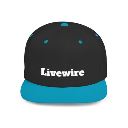 Livewire Flat Bill Snapback Hat | Stylish Casual Cap for Everyday Wear, Perfect for Festivals, Sports, and Street Style