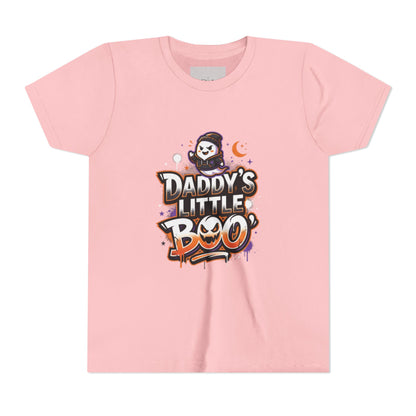 Youth Halloween Tee — “Daddy’s Little Boo” / “Spooky &amp; Unbothered” Kids Costume Shirt
