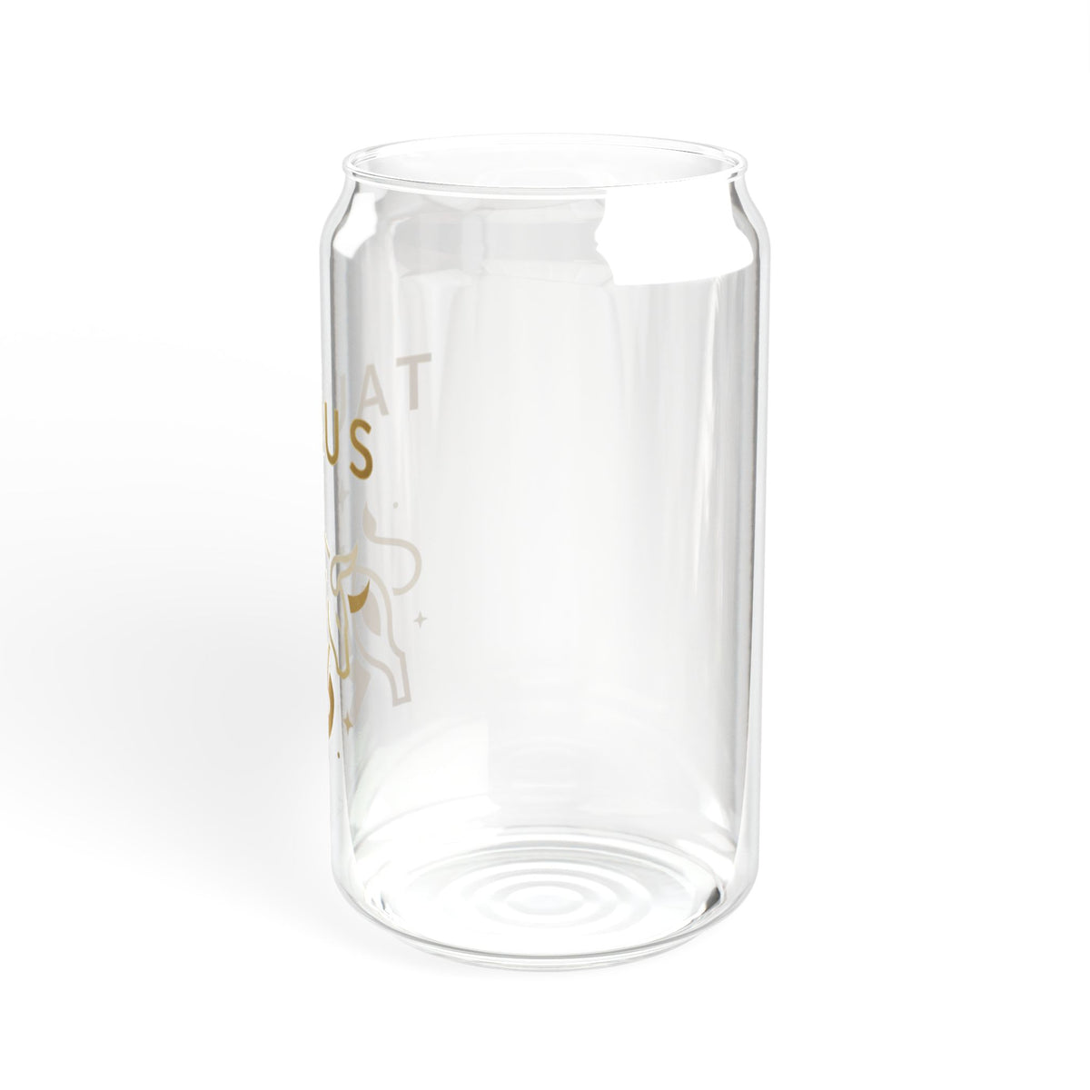 Taurus Zodiac 16oz Sipper Glass with Straw