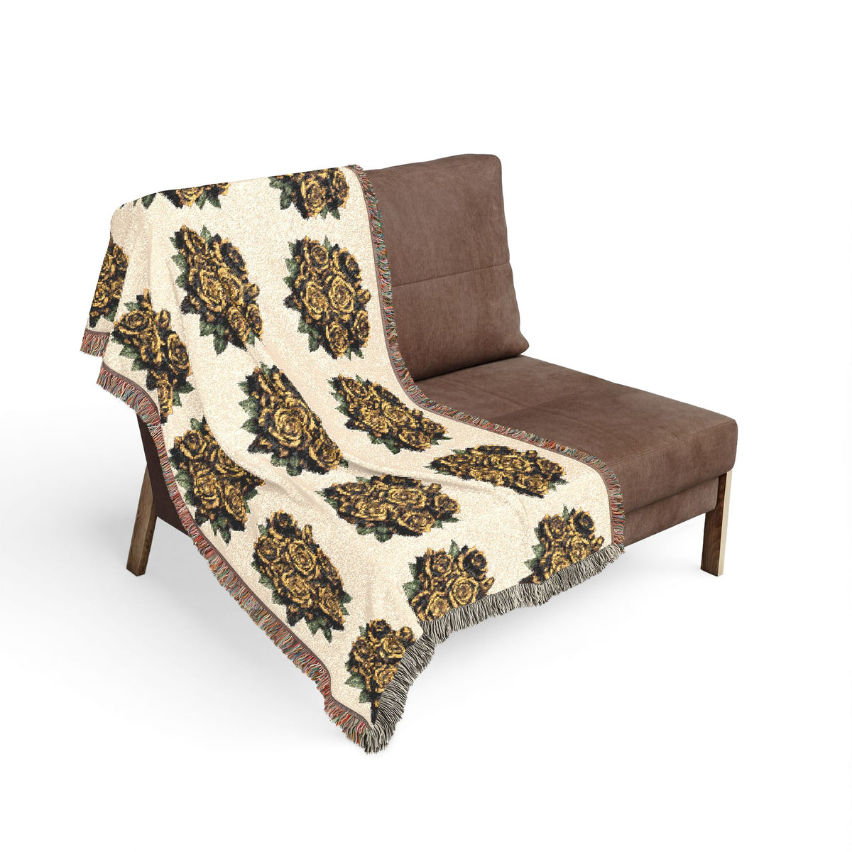 Sunflower Pattern Woven Blanket
