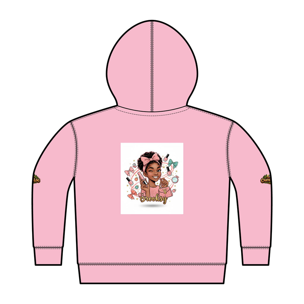 Personalized Toddler Zip Hoodie — Cozy Fleece Jacket with Camper Logo (Kids)