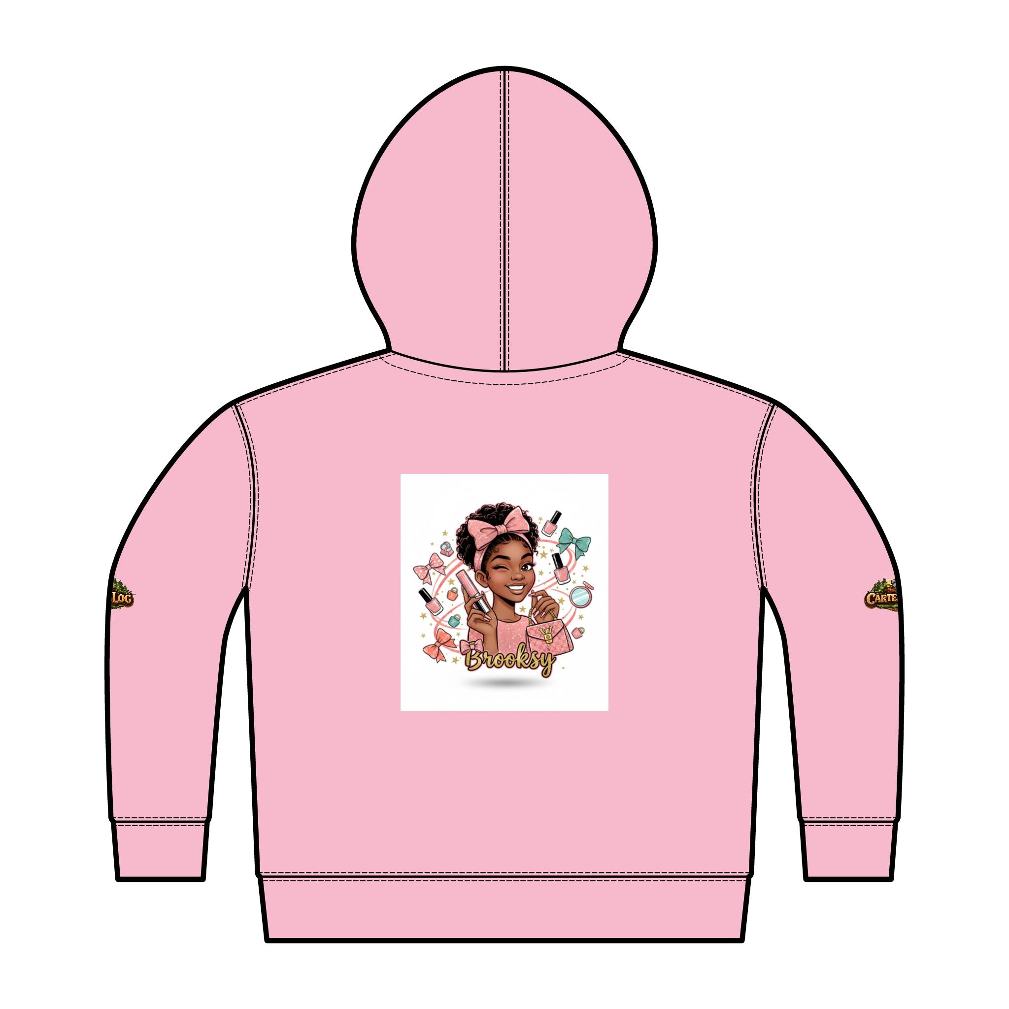 Personalized Toddler Zip Hoodie — Cozy Fleece Jacket with Camper Logo (Kids)