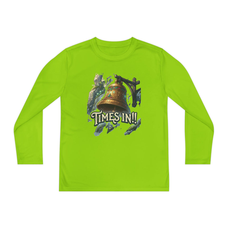 Times In!! Youth Long Sleeve Tee — Vintage Bell Graphic