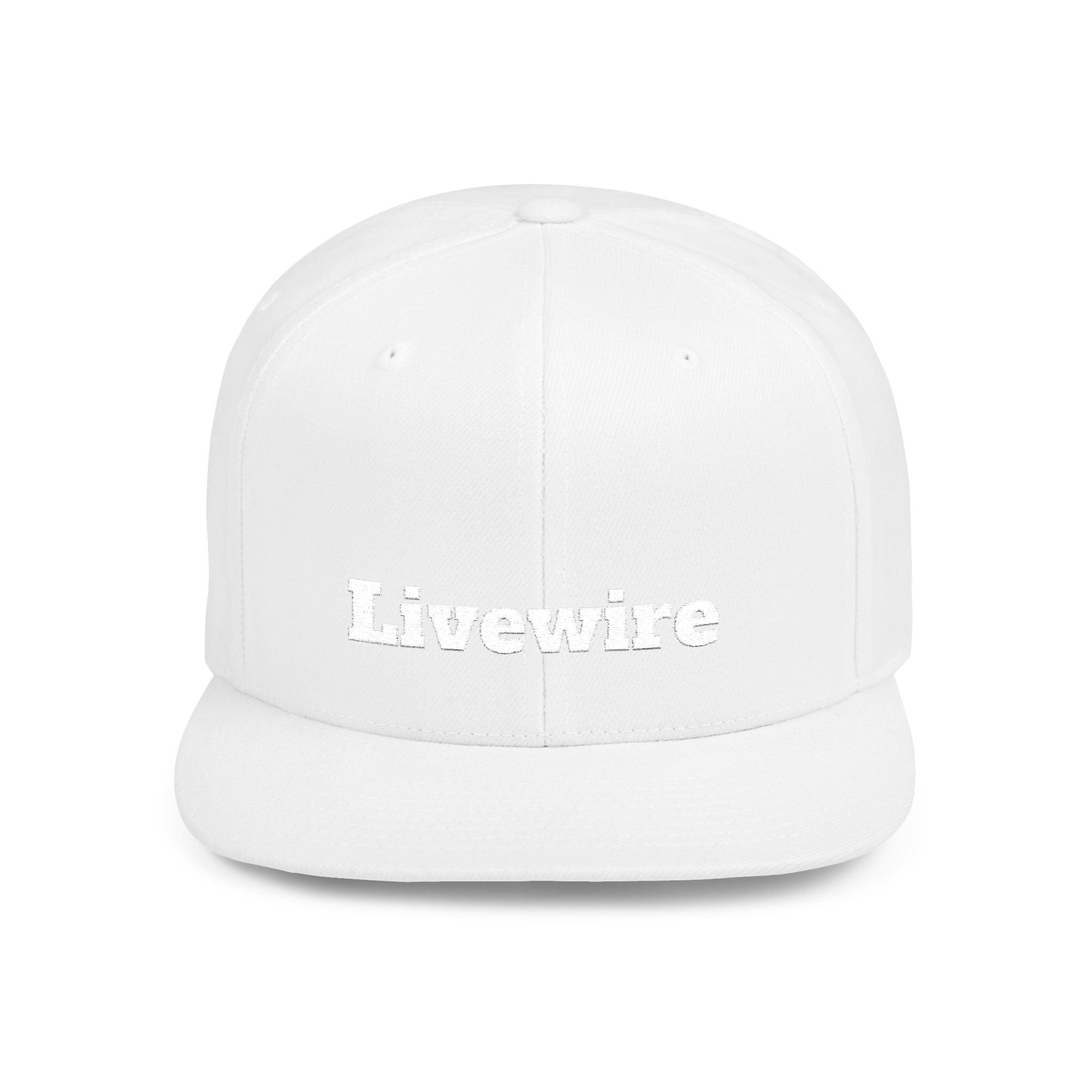 Livewire Flat Bill Snapback Hat | Stylish Casual Cap for Everyday Wear, Perfect for Festivals, Sports, and Street Style