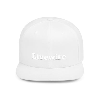 Livewire Flat Bill Snapback Hat | Stylish Casual Cap for Everyday Wear, Perfect for Festivals, Sports, and Street Style