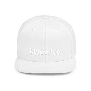 Livewire Flat Bill Snapback Hat | Stylish Casual Cap for Everyday Wear, Perfect for Festivals, Sports, and Street Style