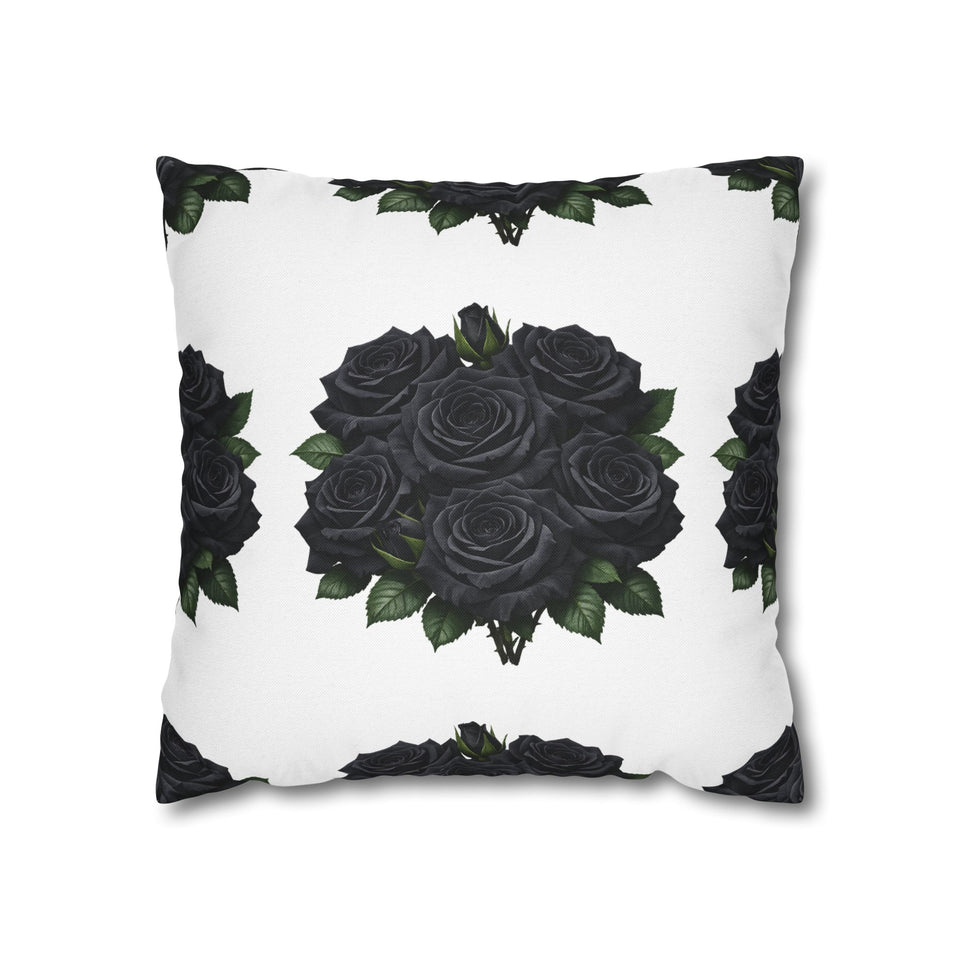 Red Rose Pillow Cover – Floral Decorative Throw Pillowcase