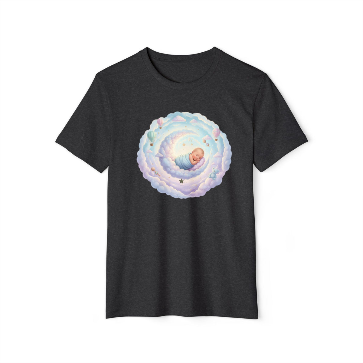 T-Shirt — Dreamy Baby in Cloud Illustration Organic Tee
