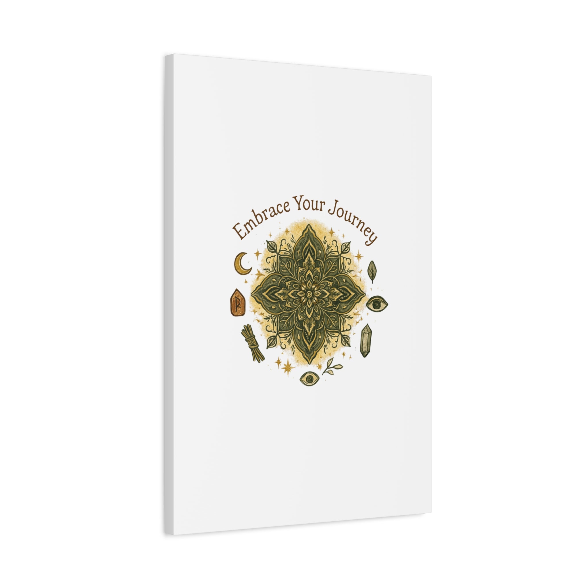 Embrace Your Journey Mandala Canvas | Matte Stretched Wall Art