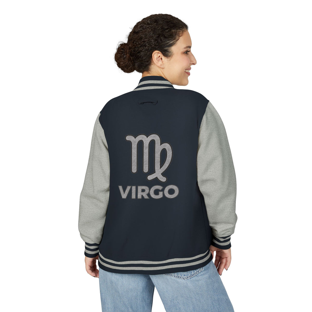 Virgo Letterman Jacket with Zodiac Symbol