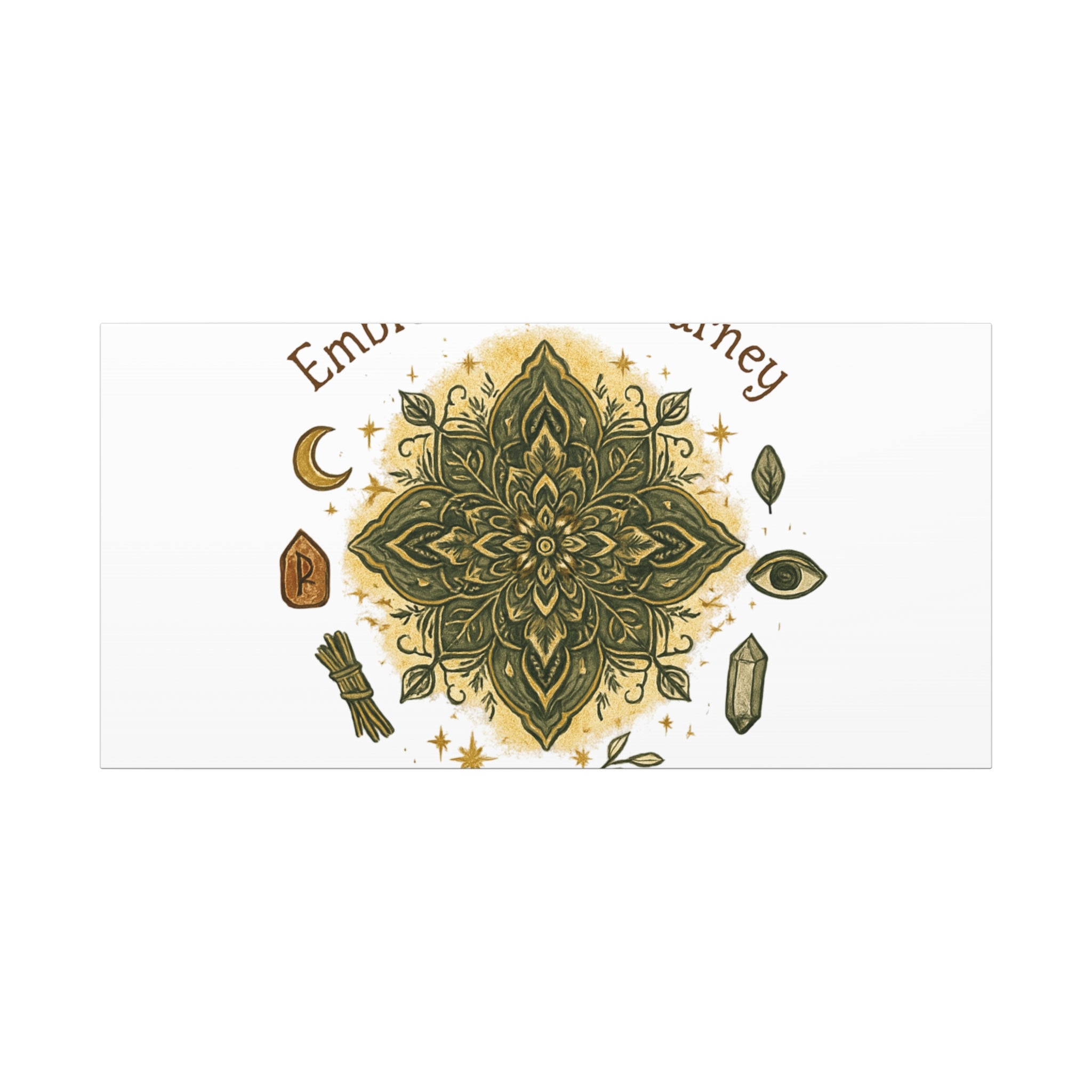 Embrace Your Journey Mandala Canvas | Matte Stretched Wall Art