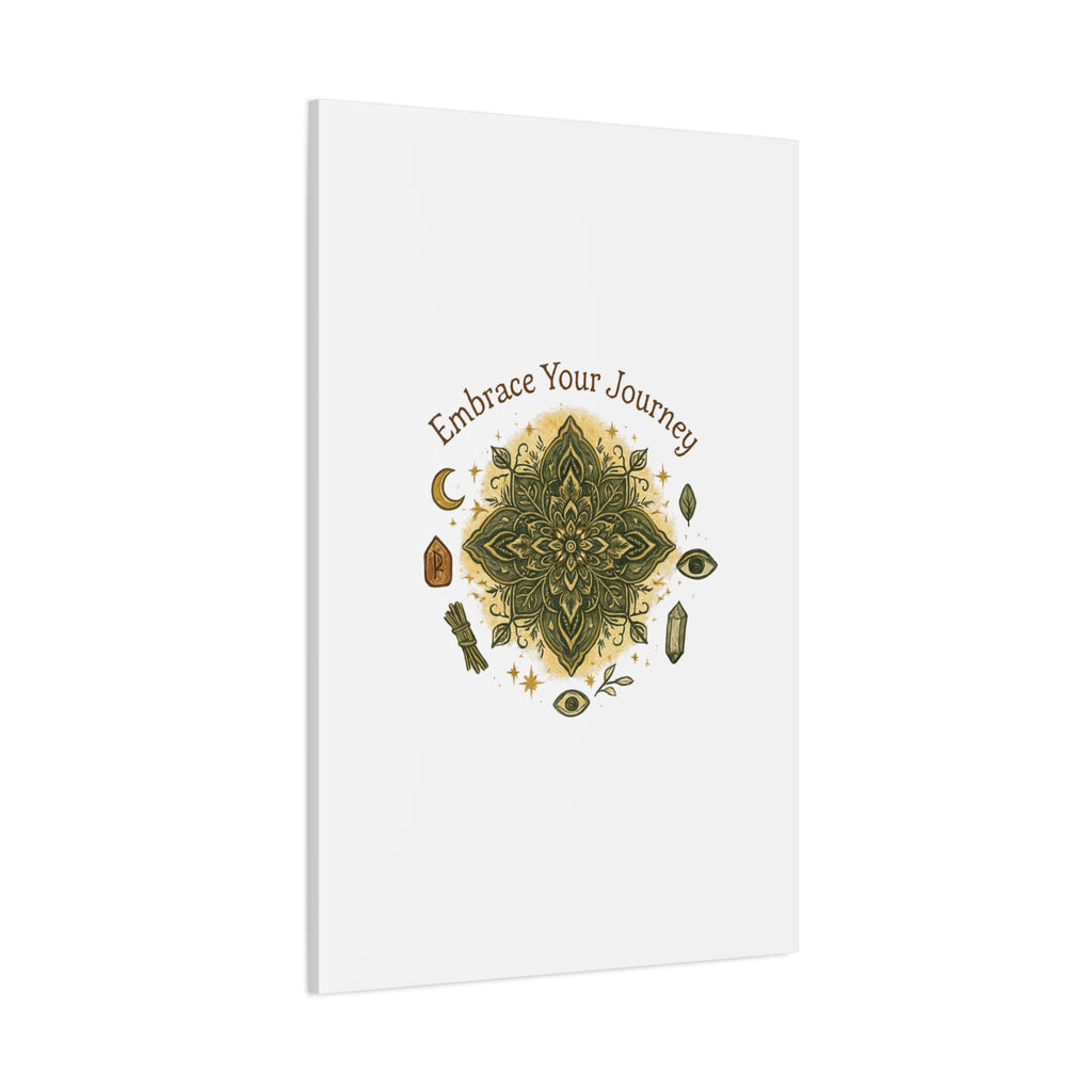 Embrace Your Journey Mandala Canvas | Matte Stretched Wall Art