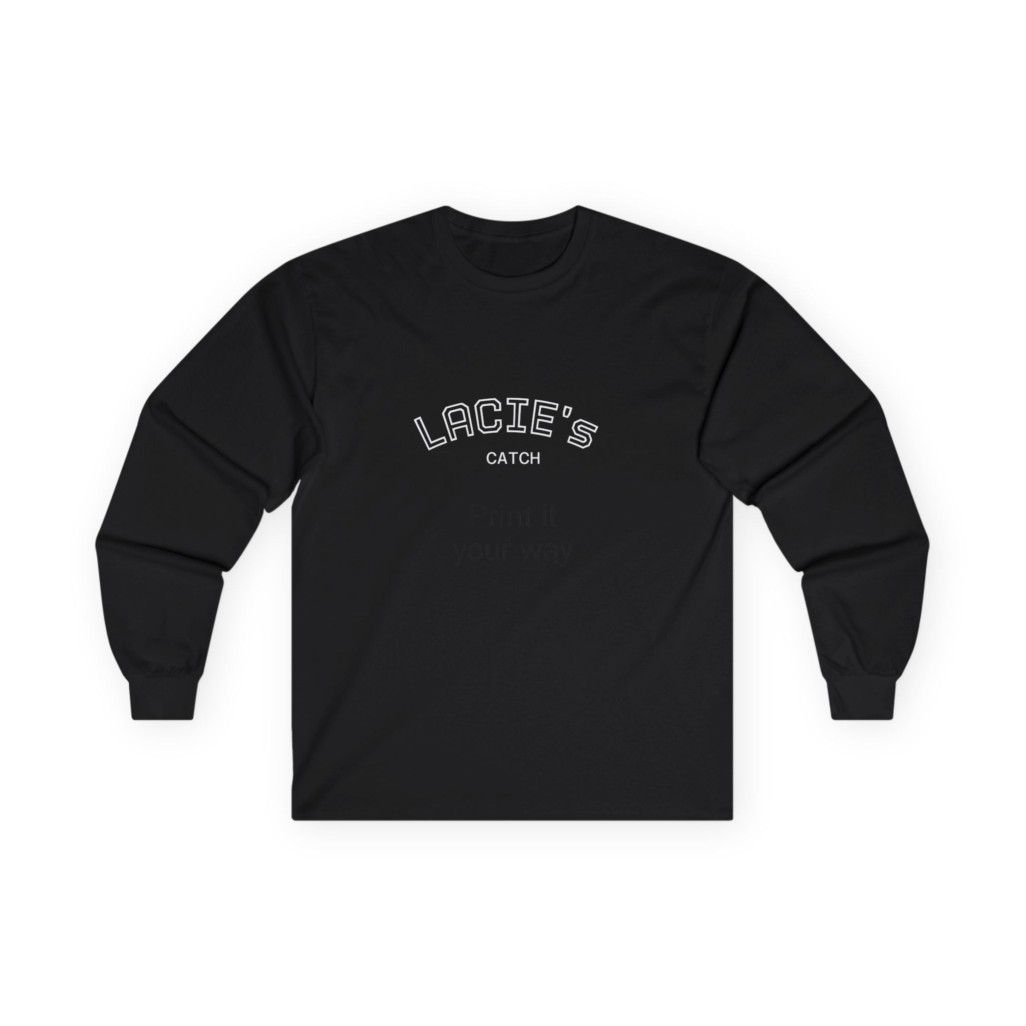 Customizable Long Sleeve Tee for Personalized Style, Gift for Friends, Unique Fashion, Casual Wear, Celebration Apparel, Statement T-Shirt