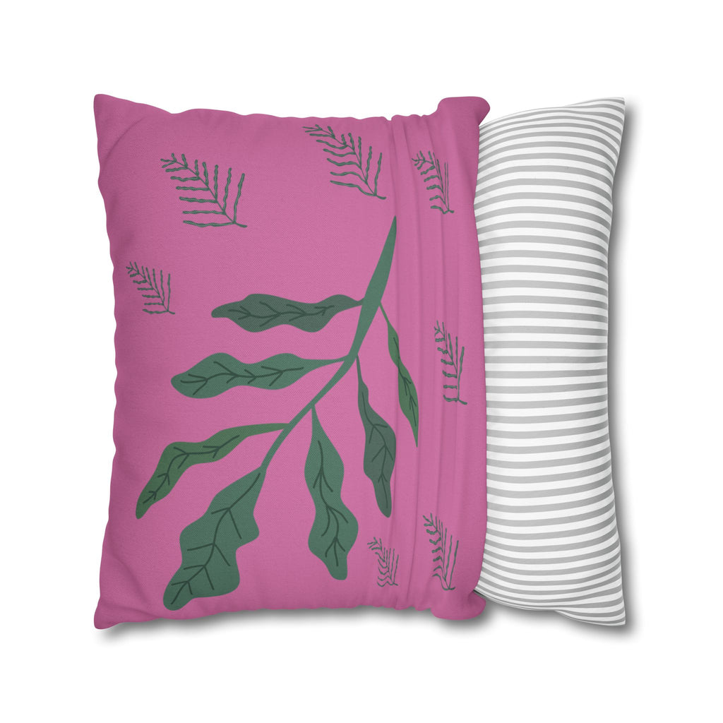 Vibrant Floral Square Pillowcase, Cozy Home Decor, Gift, Bedroom Accent, Spring Interior, Flower Cushion Cover