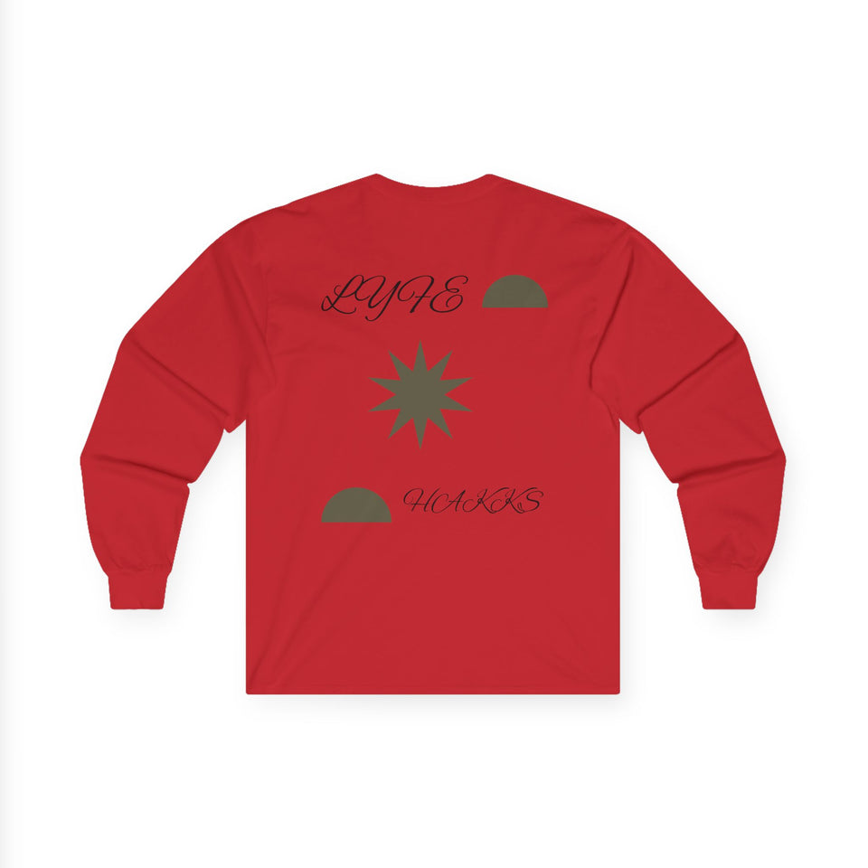 Customizable Long Sleeve Tee for Personalized Style, Gift for Friends, Unique Fashion, Casual Wear, Celebration Apparel, Statement T-Shirt