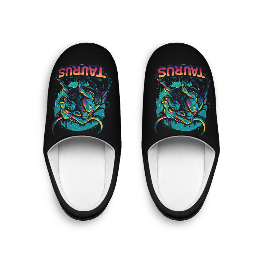 Taurus Zodiac Bull Indoor Slippers | Taurus Sign Slippers