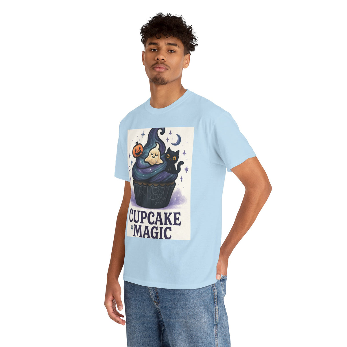 Adult Spooky Scary Cupcake T-Shirt | Cute Halloween Tee
