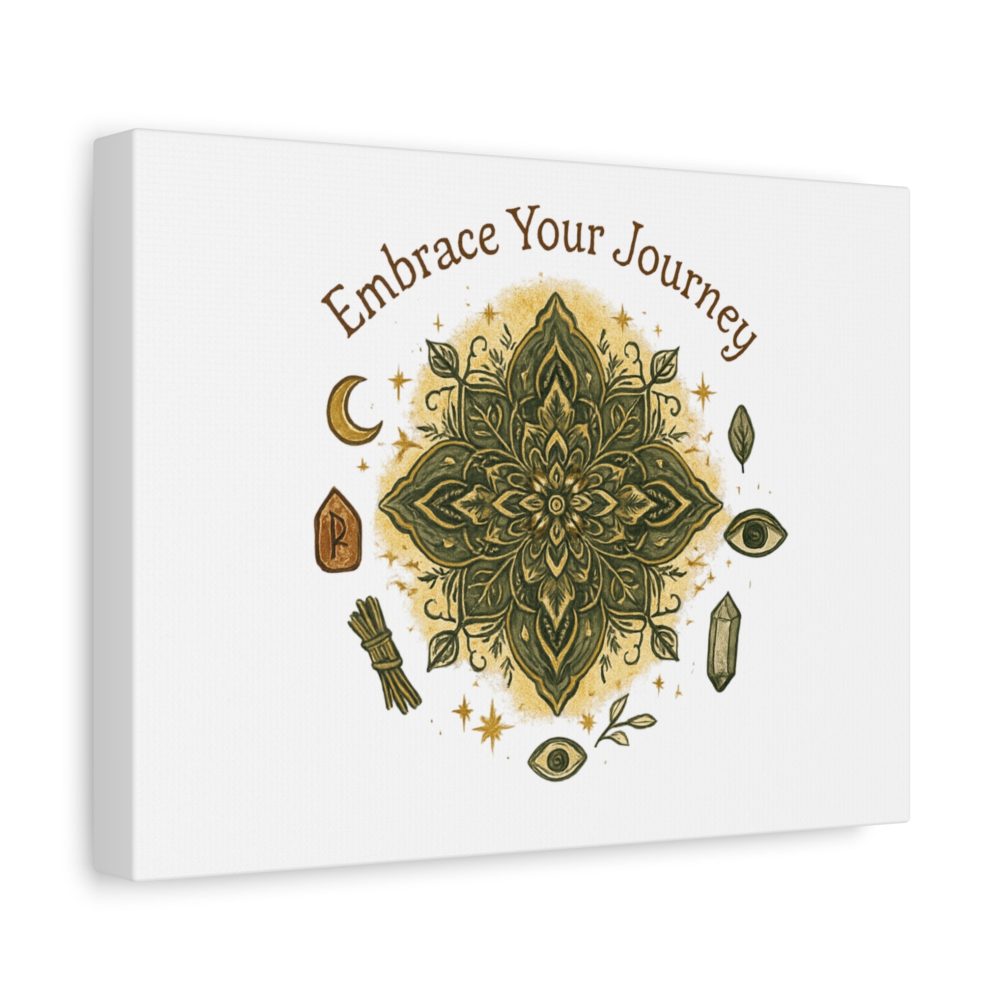 Embrace Your Journey Mandala Canvas | Matte Stretched Wall Art