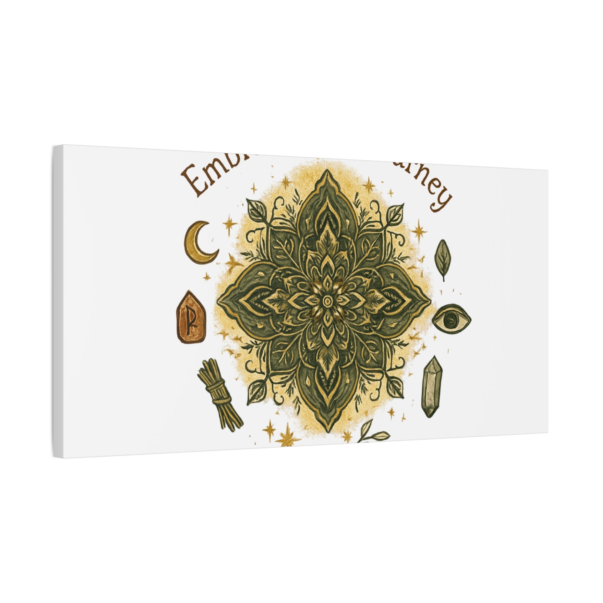 Embrace Your Journey Mandala Canvas | Matte Stretched Wall Art