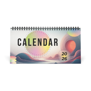 2026 Desktop Calendar | Spiral Desk Planner, Yearly Organizer, Office Decoration, Monthly Scheduler, Academic Agenda