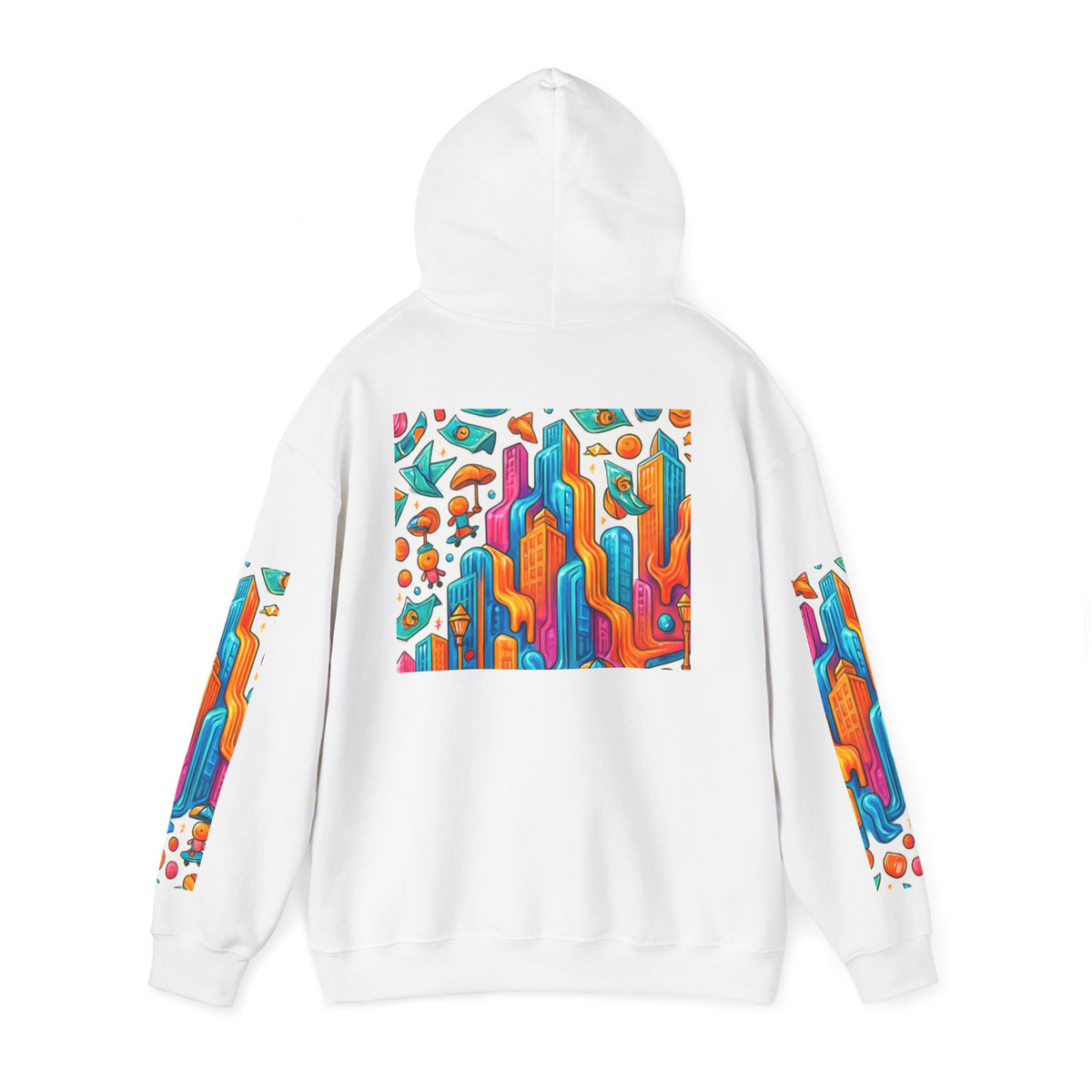 Designed Hooded Sweatshirt, Graphic Hoodie, Cozy Pullover, Men&