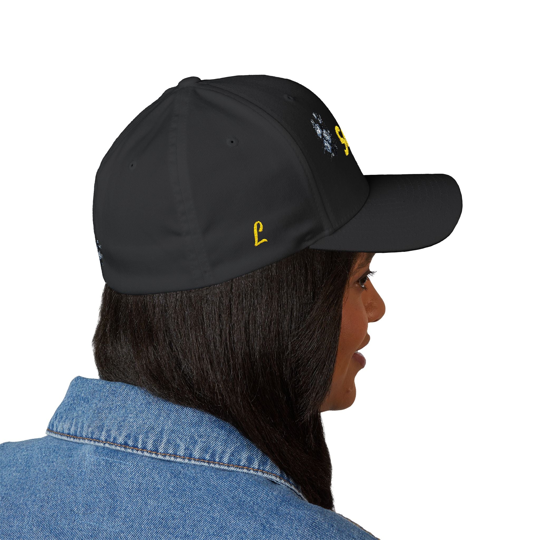 Serenity Embroidered Cap — Floral Calm Baseball Hat
