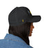 White embroidered floral baseball cap with Serenity design