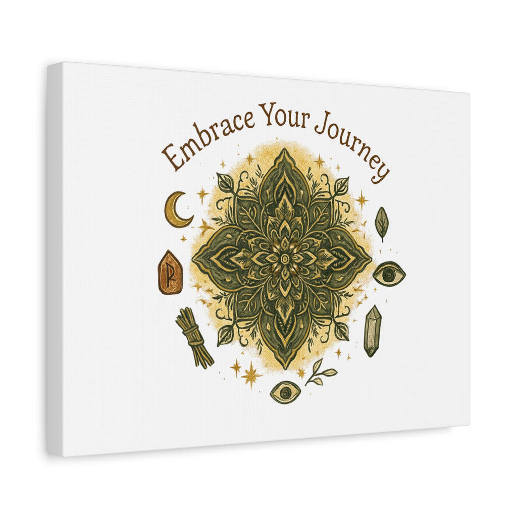 Embrace Your Journey Mandala Canvas | Matte Stretched Wall Art