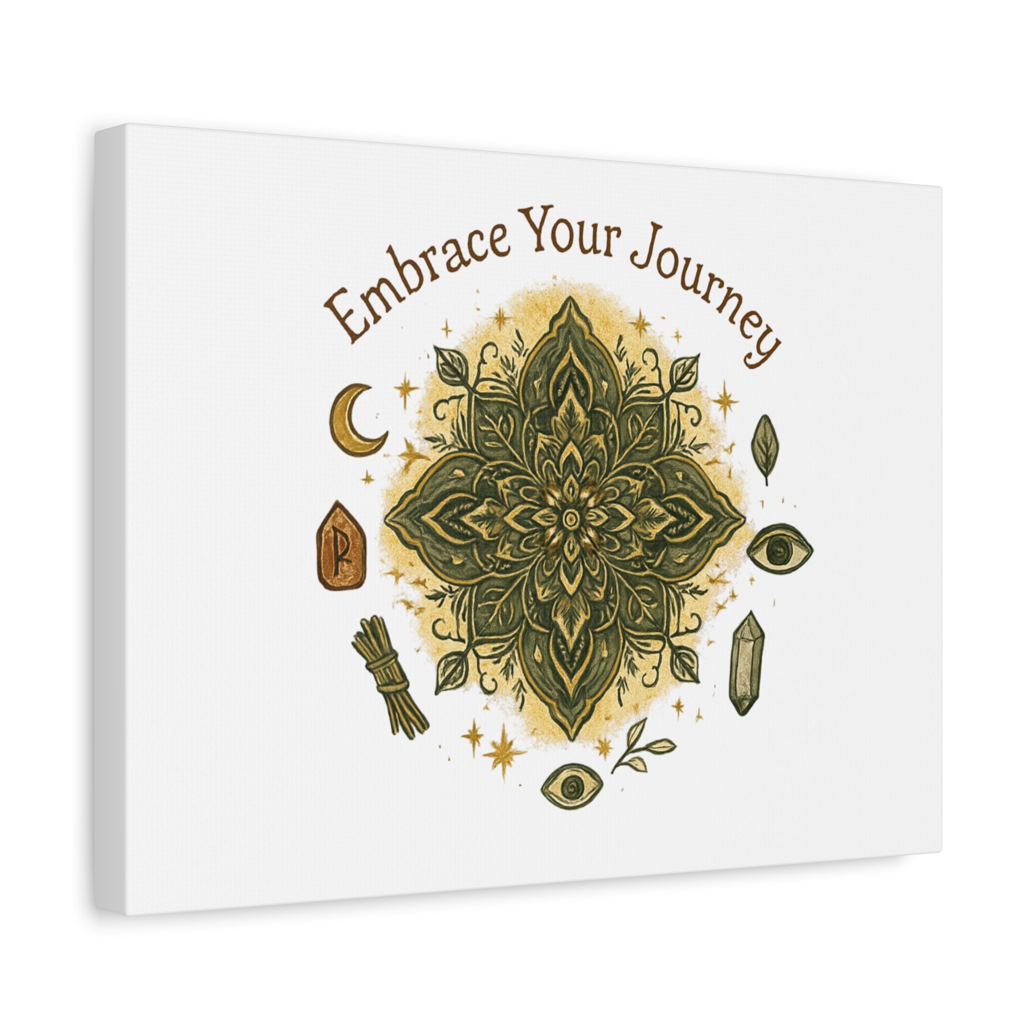 Embrace Your Journey Mandala Canvas | Matte Stretched Wall Art