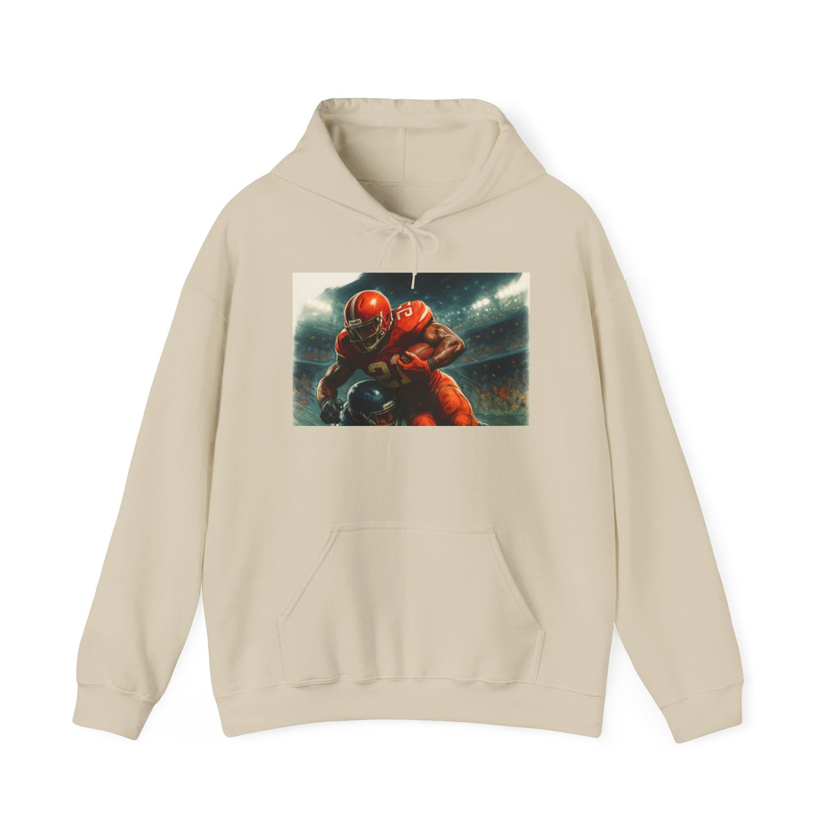 Football Warrior Hoodie, Sports Sweatshirt, Game Day, Unisex Apparel, We Up Next, Athletic Gift