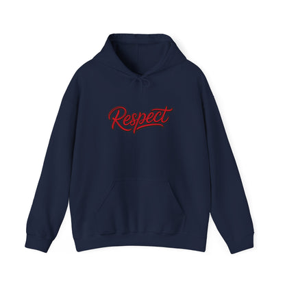 Respect Is Earned Hoodie — Retro Script Motivational Sweatshirt