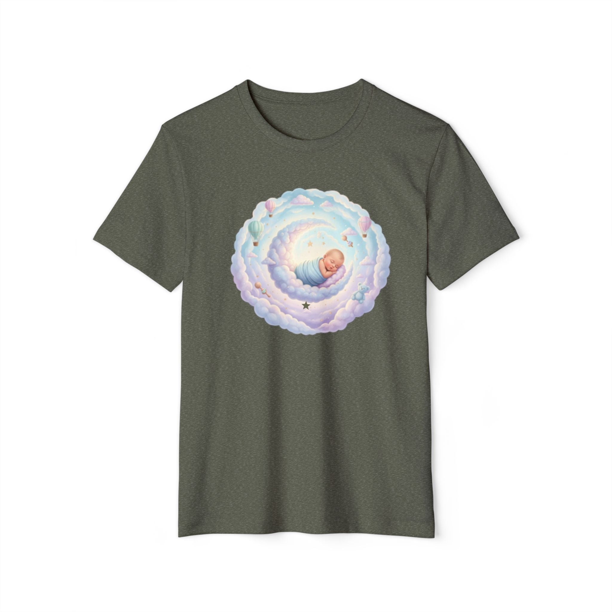 Personal Newborn Announcement T-Shirt | Nursery Moon Infant Illustration